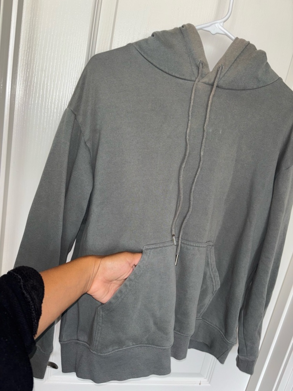 H&M Gray-Green Hooded Pullover